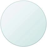 vidaXL Tischplatte aus Geh&auml;rtetem Glas Rund 500 mm 243626
