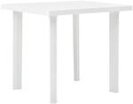 vidaXL Gartentisch Wei&szlig; 80x75x72 cm Kunststoff 48802