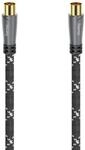 Hama Antennen-Kabel Koax-Stecker - Koax-Kupplung Metall verg. 10 m 120 dB