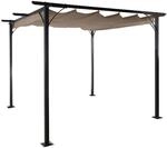 MCW Pergola C42 3x3m Taupe-Braun