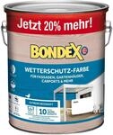 Bondex Wetterschutz-Farbe Wei&szlig; - 3, ausreichend f&uuml;r ca. 27 m&sup2;