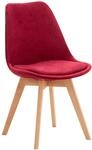 CLP Esszimmerstuhl Linares rot/Samt
