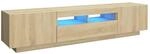 vidaXL TV-Schrank mit LED-Leuchten Sonoma-Eiche 180x35x40 cm 2