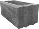 Diephaus Gartenmauer Fein Wei&szlig;-Schwarz 50 x 25 x 20 cm
