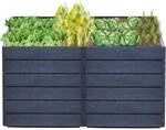 Garantia Hochbeet-System 2 L Ergo Quadro 75 cm x 160 cm x 80 cm Stone