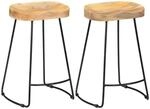 vidaXL Gavin Barhocker 2 Stk Massivholz Mango 247837