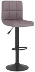 vidaXL Barhocker Taupe Stoff 334273