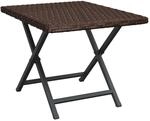 vidaXL Klapptisch Braun 45x35x32 cm Poly Rattan 362250
