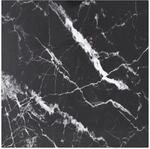 vidaXL Tischplatte Schwarz 40x40 cm 6 mm Hartglas in Marmoroptik 322269