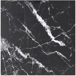vidaXL Tischplatte Schwarz 80x80 cm 6 mm Hartglas in Marmoroptik 322273