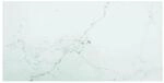 vidaXL Tischplatte Wei&szlig; 100x50 cm 6 mm Hartglas in Marmoroptik 322258