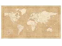 Komar Vliesfototapete Vintage World Map 500 cm x 280 cm