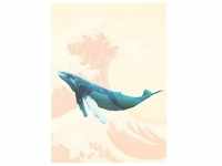 Komar Vliesfototapete Whale Voyage 200 cm x 280 cm