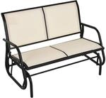 Outsunny Schaukelbank Texteline-Gewebe Beige 120L x 70B x 85H cm