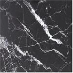 vidaXL Tischplatte Schwarz 50x50 cm 6 mm Hartglas in Marmoroptik 322270