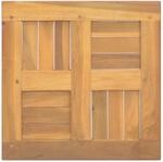 vidaXL Tischplatte Quadratisch 40x40x2,5 cm Massivholz Teak
