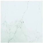 vidaXL Tischplatte Wei&szlig; 40x40 cm 6 mm Hartglas in Marmoroptik 322253