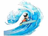 Komar Vliesfototapete Mickey Surfing 300 cm x 280 cm