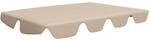 vidaXL Ersatzdach f&uuml;r Hollywoodschaukel Beige 188/168x145/110 cm 312084