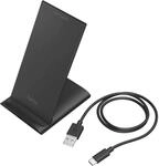 Hama Wireless Charger QI-FC10S Kabelloses Smartphone-Ladepad 10 W Schwarz