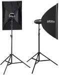 Walimex Pro 2X Newcomer 300W Ii Studioblitz Softbox Lampenstativ Led Studiolicht