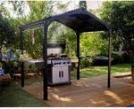 Palram - Canopia Bbq Gazebo Garden Austin 249 cm x 284 cm x 180 cm Schwarz