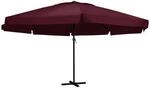vidaXL Sonnenschirm mit Aluminium-Mast 600 cm Bordeauxrot 47374