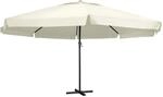 vidaXL Sonnenschirm mit Aluminium-Mast 600 cm Sandwei&szlig; 47370