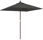 vidaXL Sonnenschirm mit Holzmast Anthrazit 198x198x231 cm 363185