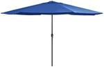 vidaXL Sonnenschirm mit Metall-Mast 390 cm Azurblau 47385