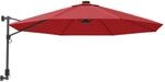 vidaXL Wand-Sonnenschirm Knallrot 290 cm 362891