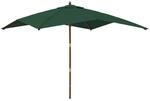 vidaXL Sonnenschirm mit Holzmast Gr&uuml;n 300x300x273 cm 363192