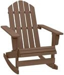 vidaXL Garten-Schaukelstuhl Holz Braun 45705