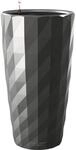 Lechuza&reg; Pflanzs&auml;ule Diamante Premium Anthrazit Hochgl. &Oslash; 40cm Bew&auml;sserungssys.