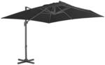 vidaXL Ampelschirm mit Aluminium-Mast 300x300 cm Anthrazit 44636