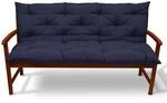 Beautissu Flair BR Bankauflage 150x50cm Dunkelblau