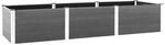 vidaXL Hochbeet Grau 300x100x54 cm WPC 318101