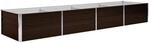 vidaXL Garten-Hochbeet Braun 320 x 80 x 45 cm Stahl 660623