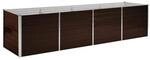 vidaXL Garten-Hochbeet Braun 320 x 80 x 77 cm Verzinkter Stahl 45715