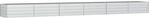vidaXL Garten-Hochbeet 600x80x45 cm Verzinkter Stahl Silber 316903