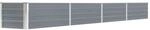 vidaXL Garten-Hochbeet Verzinkter Stahl 320x40x45 cm Grau 47052