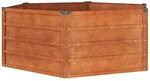 vidaXL Hochbeet Rostig 129x129x45 cm Cortenstahl 151946
