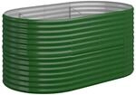 vidaXL Hochbeet Pulverbeschichteter Stahl 152x80x68 cm Gr&uuml;n 1094616