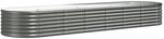 vidaXL Hochbeet Verzinkter Stahl 296x80x36 cm Grau 318924