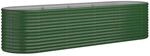 vidaXL Hochbeet Verzinkter Stahl 296x80x68 cm Gr&uuml;n 318958