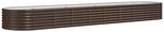 vidaXL Hochbeet Verzinkter Stahl 368x80x36 cm Braun 318930