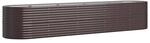 vidaXL Hochbeet Pulverbeschichteter Stahl 368x80x68 cm Braun 1096940