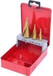 KS TOOLS HSS Tin Stufenbohrer Satz Stahlblechkassette 3Tlg 330 2423