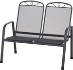 Siena Garden Elda 2er Bank Matt-Anthrazit 95 x 66 x 108 cm