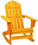 vidaXL Adirondack-Schaukelstuhl Massivholz Tanne Orange 315888